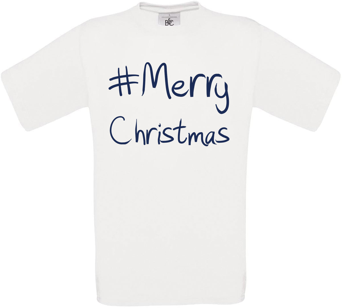 #Merry Christmas Crew Neck T-Shirt