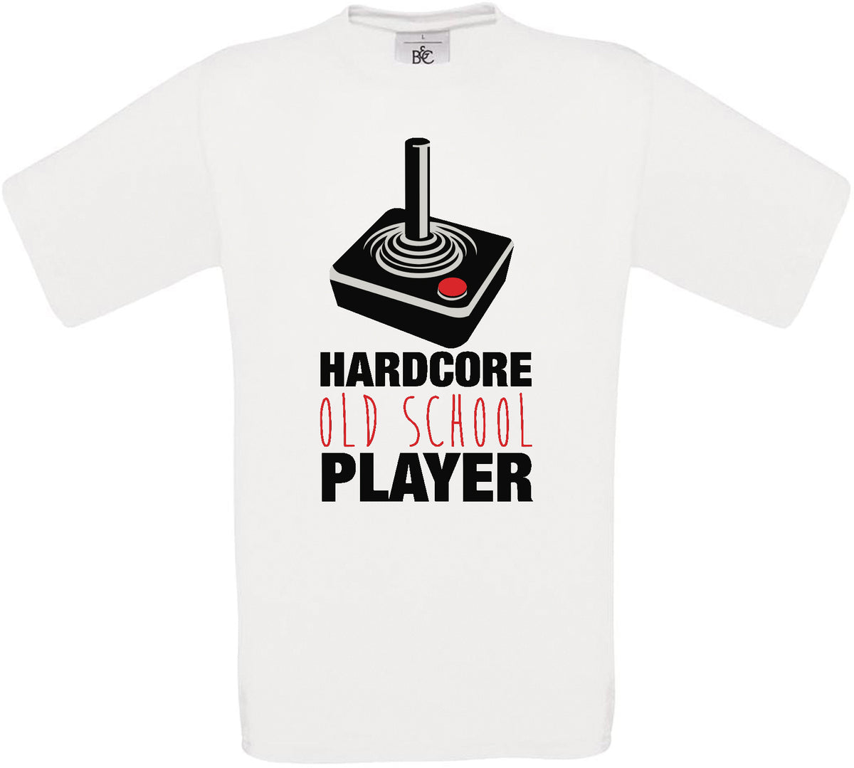 Hardcore Old School Player Crew Neck T-Shirt