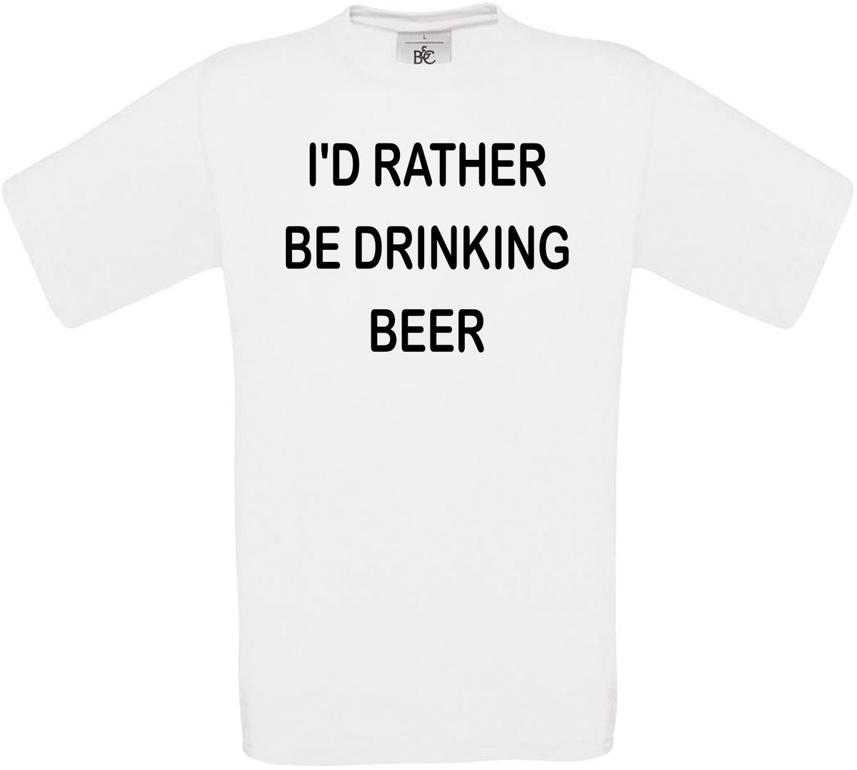 I'd Rather Be Drinking Beer Crew Neck T-Shirt