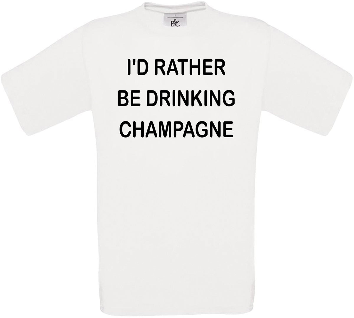 I'd Rather Be Drinking Champagne Crew Neck T-Shirt