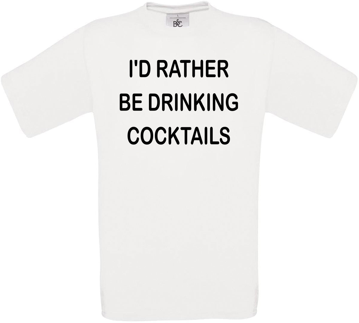 I'd Rather Be Drinking Cocktails Crew Neck T-Shirt