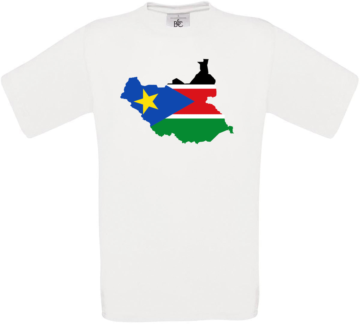 South Sudan Country Flag Crew Neck T-Shirt