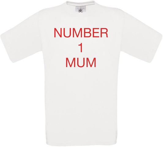 Number 1 Mum Crew Neck T-Shirt