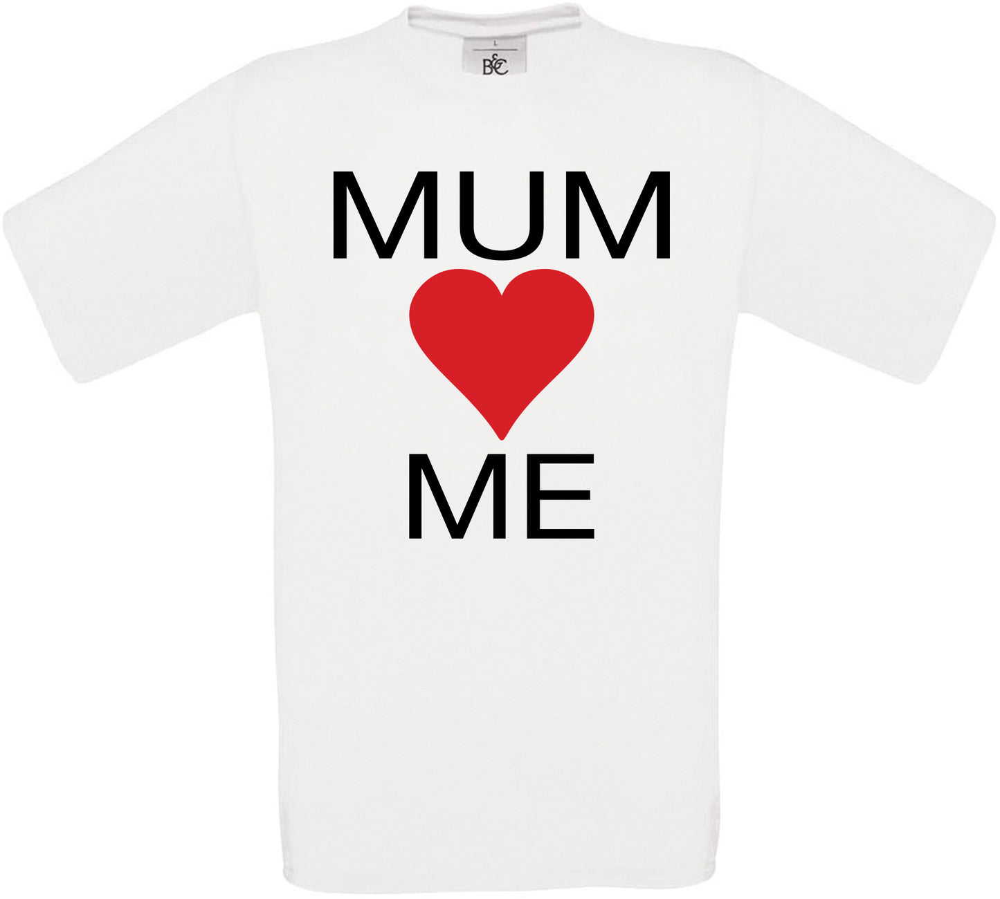 Mum Heart Me Crew Neck T-Shirt