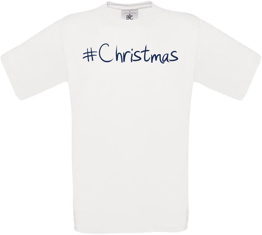 #Christmas Crew Neck T-Shirt