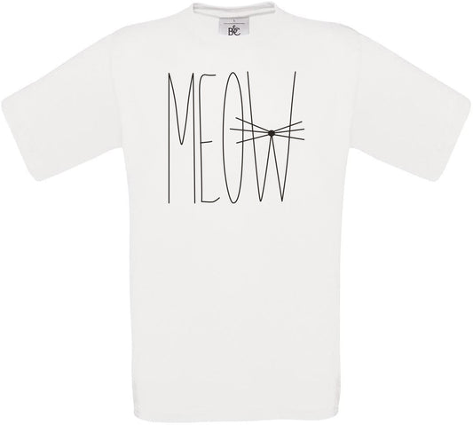 MEOW WHISKER Crew Neck T-Shirt