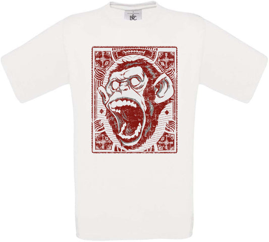 Screaming Monkey Crew Neck T-Shirt