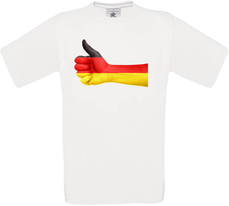 Germany Thumbs Up Flag Crew Neck T-Shirt