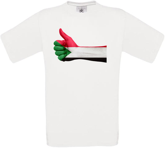 Sudan Thumbs Up Flag Crew Neck T-Shirt