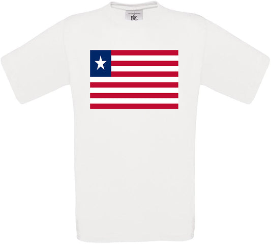 Liechtenstein Standard Flag Crew Neck T-Shirt