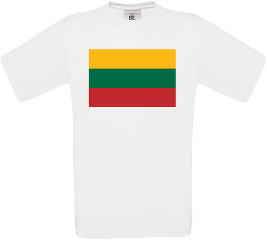 Luxembourg Standard Flag Crew Neck T-Shirt