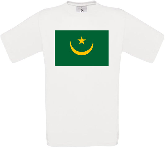 Mauritius Standard Flag Crew Neck T-Shirt