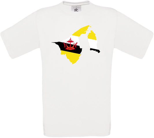 Brunei Country Flag Crew Neck T-Shirt