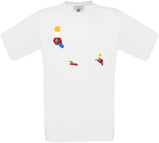 Comoros Country Flag Crew Neck T-Shirt