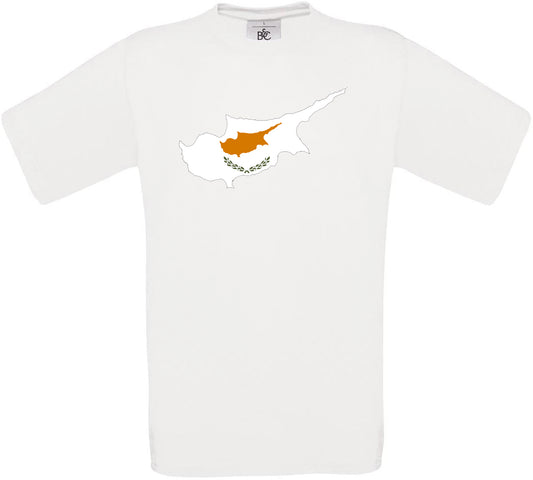 Cyprus Country Flag Crew Neck T-Shirt