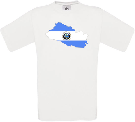 El Salvador Country Flag Crew Neck T-Shirt