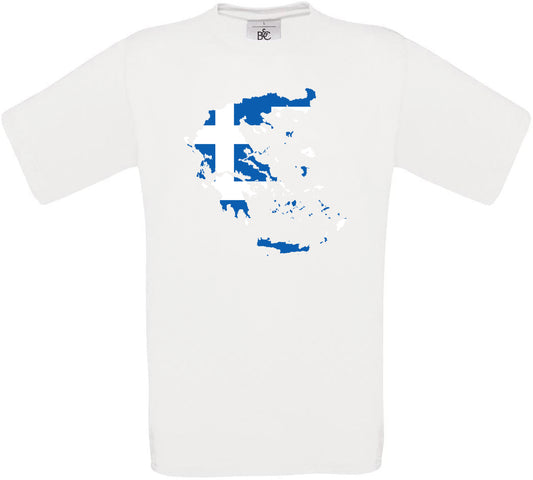 Greece Country Flag Crew Neck T-Shirt