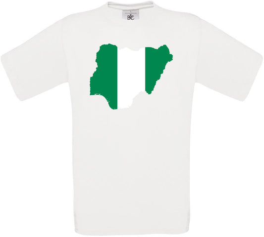 Nigeria Country Flag Crew Neck T-Shirt