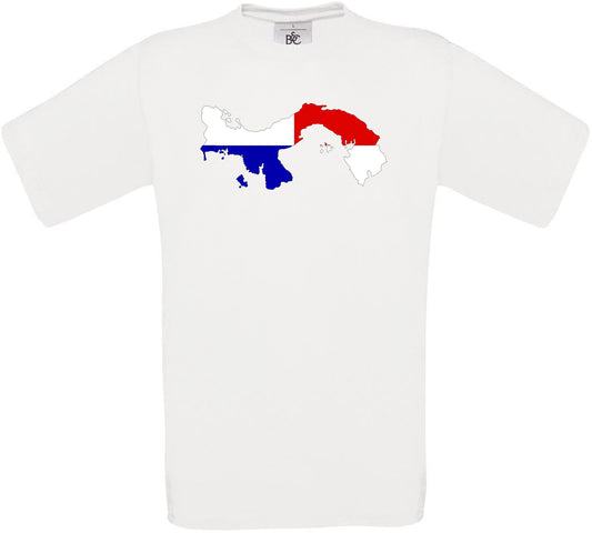 Panama Country Flag Crew Neck T-Shirt