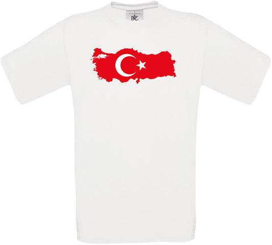 Turkey Country Flag Crew Neck T-Shirt