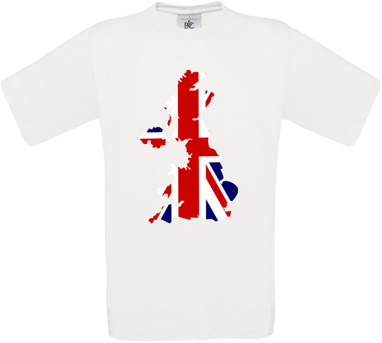 United Kingdom Country Flag Crew Neck T-Shirt